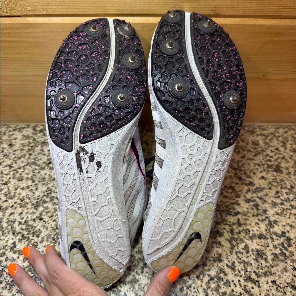 Nike‎ Women's White and Pink Running Shoes